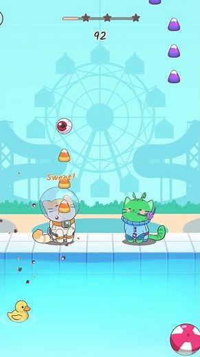 Astronaut On The Ocean (P1) - Astronaut & Alien UFO - Duet Cats #alien #ufo #duetcats #cute #music