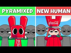 Incredibox Sprunki - Pyramixed But NEW HUMAN | Normal vs Horror