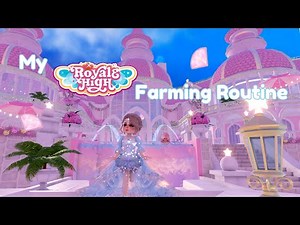 ❄️❄️MY ROYALE HIGH FARMING ROUTINE FOR GLITTERFROST 2025❄️❄️
