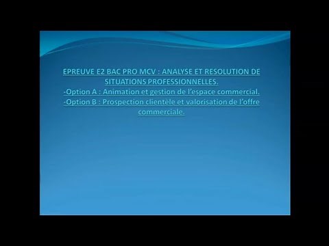 Réussir l'Epreuve E2 Analyse et résolution de situations professionnelles du bac Pro MCV