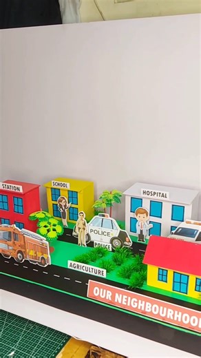 School exhibition project ideas | our neighborhood project #schoolproject #science #shorts