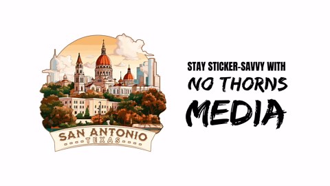 San Antonio Texas Sticker 4 Inch Travel Souvenir City Destination - Waterproof Vinyl Decal for Laptop Water Bottle Car Tumbler - Durable Aesthetic Long-Lasting Stickers for Adults ID44990