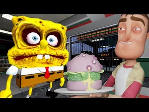 I FED SPONGEBOB A NASTY PATTY AND HE GOT SICK IN GARRY'S MOD?!