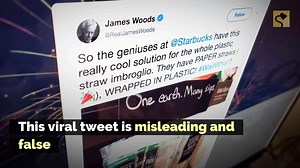 15K views · 130 reactions | Fact Check: Is Starbucks replacing plastic straws with paper straws wrapped in plastic? Full Report: https://trib.al/yYR7KSf | snopes.com | Facebook