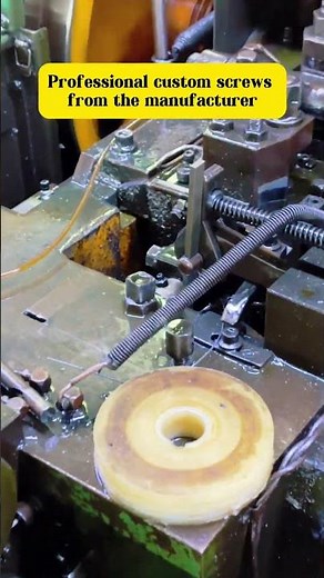 From raw material to finished screw#screws #bolts #fasteners #hardware #manufacturing #factory#screw