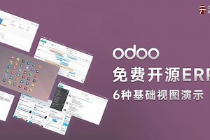 世界排名第一的免费开源ERP Odoo：6种基础数据视图演示