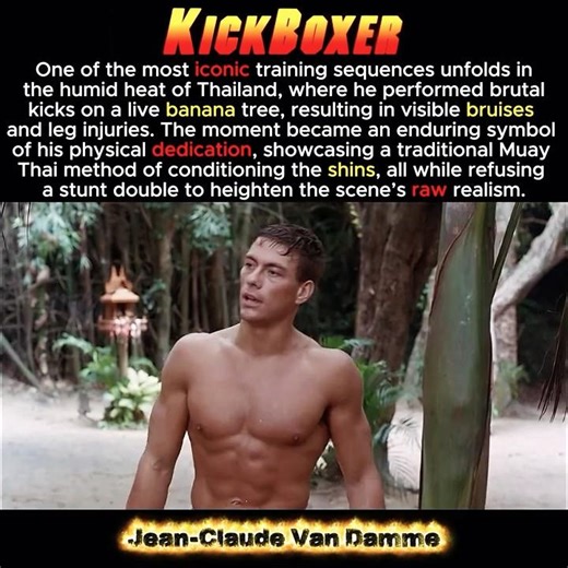 you want me to break my leg ? van damme vs banana tree 😣💪 #movie #shorts #kickboxer