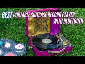 Best Portable Suitcase Record Player with Bluetooth and Built-in Speakers