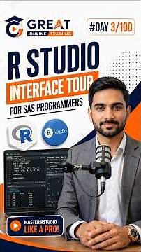 RStudio Interface Explained for SAS Programmers | Clinical R Programming #Shorts