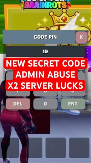 GO UP FOR BRAINROTS MAP FORTNITE CREATIVE Ferins NEW SECRET CODE 2X SERVER LUCKS Admin Abuse #shorts