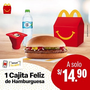 ¿Qué te hará feliz hoy😁? Descúbrelo eligiendo entre una de estas dos ofertas y llévate toda la alegría de la Cajita Feliz con tu App de McDonald ́s📲.Descárgala ya 👉: https://bit.ly/3e91VgH Aplican términos indicados en legales del cupón del aplicativo McDonald’s. | McDonald's