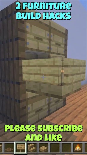 Minecraft furniture hacks