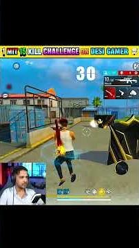 ‪@DesiGamers_‬ Challenge ON 1 Mit 15 Kill 🤯😱 SHOCK Amit Bhai 😂#freefire #deshigamer #funny #shorts