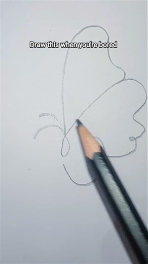 easy butterfly doodle to draw #drawling #art #drawingprocess #doodle #butterfly #doodleart