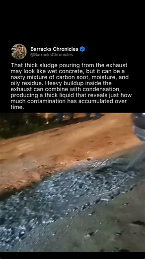 WHEN EXHAUST TURNS INTO SLUDGE
