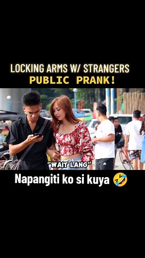Locking Arms Prank Challenge with Strangers