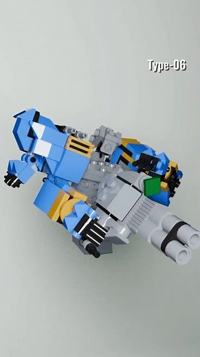 Lego Mech Build ~ Hand Type 7 🦾🔵 (3D Animation Tutorial) #legomech #legobuild