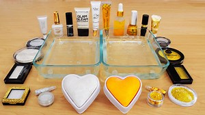 341K views · 3.4K reactions | White vs Gold - Mixing Makeup and Eyeshadow Into Satisfying Slime ASMR Lena Slime - Relaxing Makeup Video. #love #asmr | Lena Slime and Makeup ASMR | Facebook