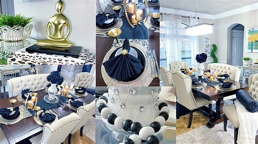 New Black and Gold Tablescape Decor Trends You’ll Love