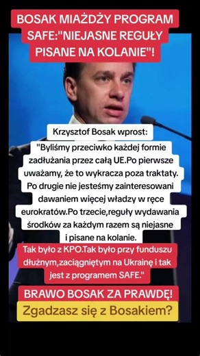 BOSAK MIAŻDŻY PROGRAM SAFE! "NIEJASNE REGUŁY PISANE NA KOLANIE"!