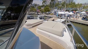 An expansion on their X Class, the X80 made a grand entrance at the 2023 Palm Beach International Boat Show. We made sure to stop by to get a first-hand look. | Yachting Magazine