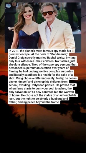 At the Height of Bond Mania, Daniel Craig Secretly Walked Away From Fame to Marry Rachel Weisz—And..