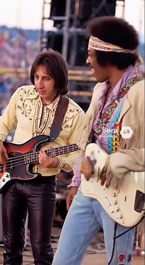 John Entwistle & Jimi Hendrix Jam at Woodstock
