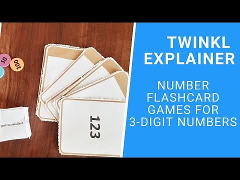 Number Flashcard Games for 3-digit Numbers