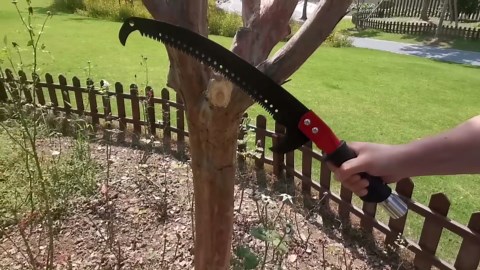 Manual Pole Saws for Tree Trimming with Scissors, 26 FT Sharp Pole Pruners for Tree Trimming with 7 Long Handle Extendable Fiberglass Pole, Tree Trimmer Pruning Saw for Trimming High Branches