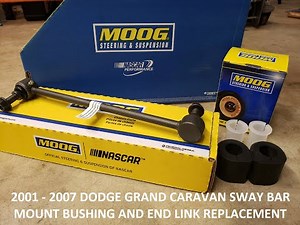 ✅ DETAILED 2001 - 2007 DODGE GRAND CARAVAN SWAY BAR MOUNTING BUSHING AND END LINK REPLACEMENT