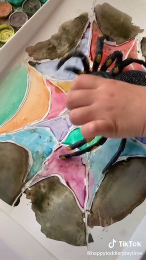 Easy Hot Glue Spider Web Craft for Kids