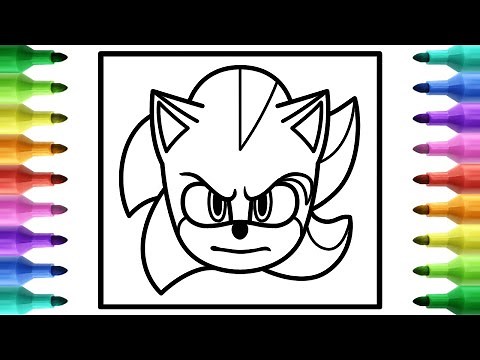 Coloring Sonic and Shadow - Coloring Sonic the Hedgehog 2 Movie