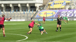 'All Hail Swail!' Down captain Meghan Doherty knew that supersub Orla Swail could get the crucial goal in their TG4 All Ireland Junior Final win. Video by Mark and Jerome Quinn. | Ladies Gaelic Football