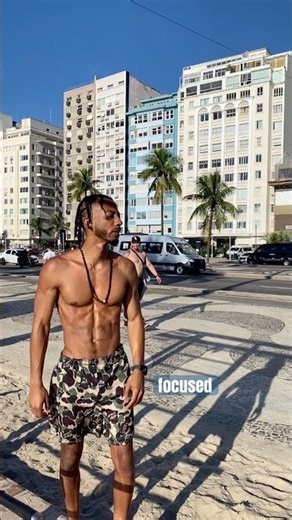 Does it Work? Vegan OMAD + Retention | 7AM Beach Workout 🇧🇷 #riodejaneiro #abs #fitnessjourney