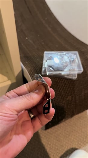 Support l brackets and screws #lbrackets #tools #furniturerestoration #cabinetrepair