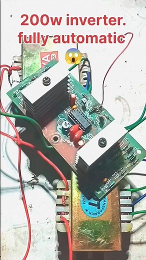 200w Inverter kit #shortvideo #experiment #youtubeshorts #components #viralvideo