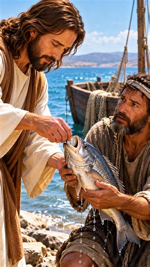Money found in the fish’s mouth — Matthew 17:24–27