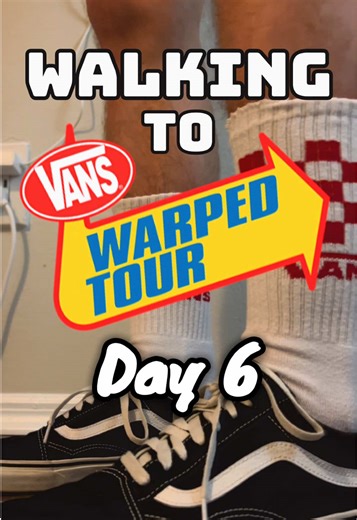 Day 6 of Walking to @Vans Warped Tour! 30min of cardio each day leading up to Orlando to prepare, and randomly selecting bands to listen to for that time. Ended up with @Sc🌼wl so I’m stoked to check them out! #fyp #millennial #elderemo #warpedtour #vans
