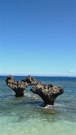 嵐のCMで有名なハートロック #ハードロック #嵐 #沖縄 #古宇利島 #古宇利大橋