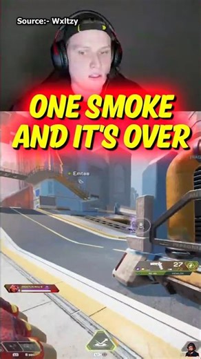 One smoke and it's over for controller players😭👍 #apexlegends #shorts