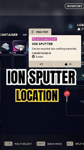 Where to Find Ion Sputter FAST ARC Raiders ⚡