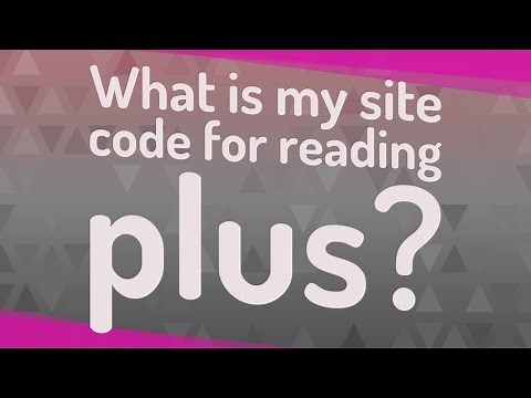 What is my site code for reading plus?