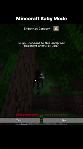 Baby mode Minecraft #minecraftshorts #minecraft #minecraftmeme #minecraftmemes