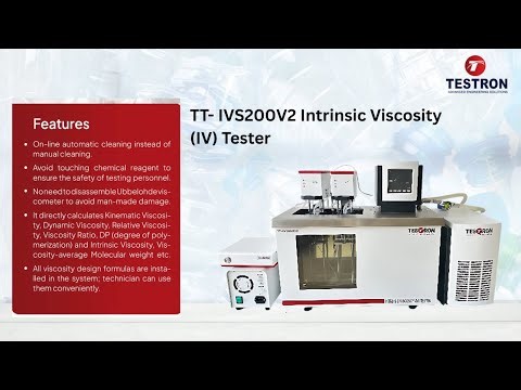 TESTRON TT-IVS200 V2 | Intrinsic Viscosity (IV) Tester