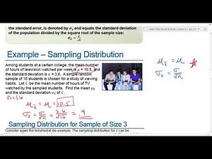 Math 1342 Navidi Sec 7.3 Sampling Distributions and Central Limit Theorem