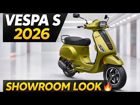Vespa S 2026 Full Showroom Walkaround | LED Lights | Premium Scooter