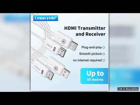 Lemorele HDMI Wireless Transmitter Receiver Extender Kit 164FT50M Wireless Display Dongle for TV