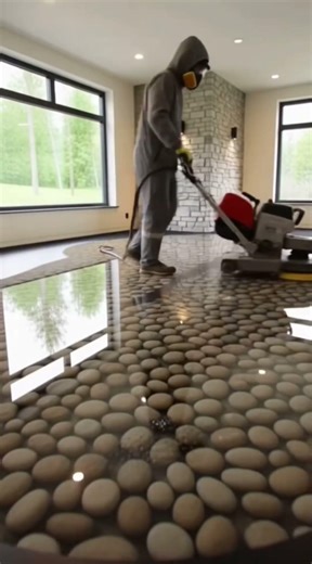 Transform Your Bedroom Floor with Stunning Epoxy Art ✨ | DIY Resin Makeover Transform a simp #Shorts