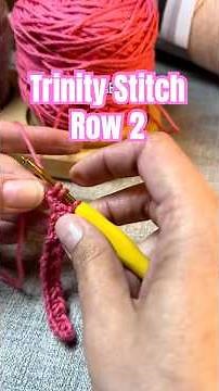 If you love the star stitch, you’ll love this! Trinity Stitch crochet tutorial #crochet