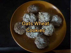 Oats Wheat Cookies/Cup Cookies/ Kids Healthy Snacks/Without Oven